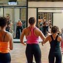 Group Fitness Classes: People enjoying a group HIIT workout